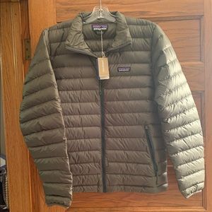 Industrial green Patagonia coat